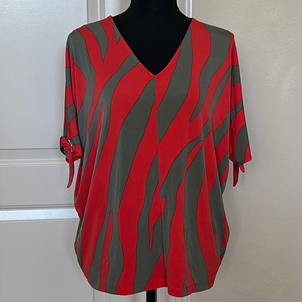 Chico’s zebra print knit top